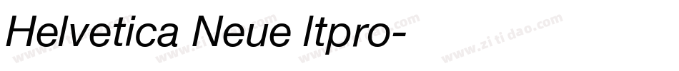 Helvetica Neue ltpro字体转换